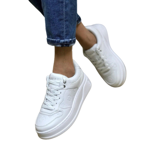 Zapatillas Guess Cleva con Diseño Monograma 4G Lateral - Imagen 5